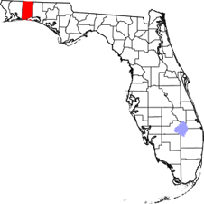 Okaloosa County FL Map Records