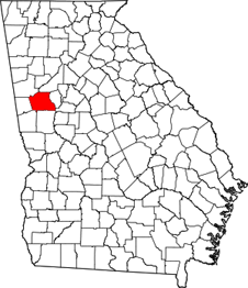 Coweta map