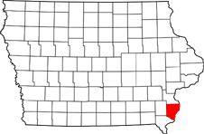 Des Moines map