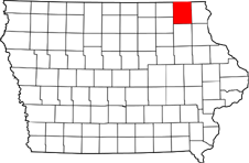 Winneshiek map