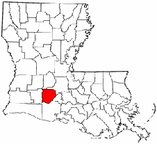 Acadia Parish map