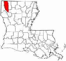 Bossier Parish map