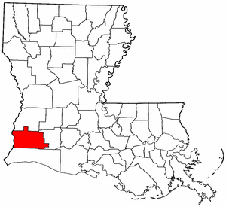 Calcasieu Parish map