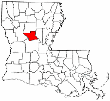 Grant Parish map