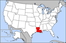 Louisiana map