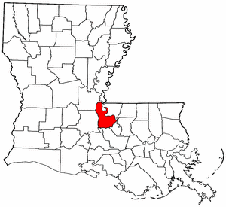 Pointe Coupee Parish map