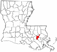 Saint John the Baptist Parish map