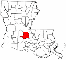 Saint Landry Parish map