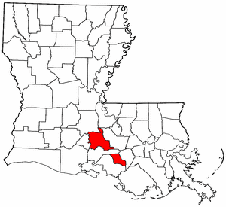 Saint Martin Parish map