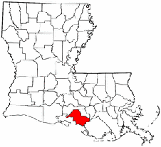 Saint Mary Parish map