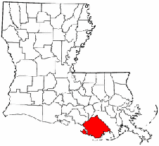 Terrebonne Parish map