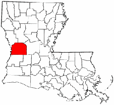 Vernon Parish map