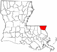 Washington Parish map