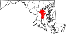 Anne Arundel map