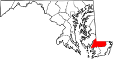 Wicomico map