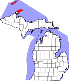 Keweenaw map