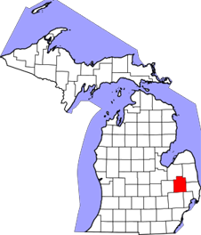 Lapeer map