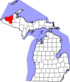 Ontonagon map