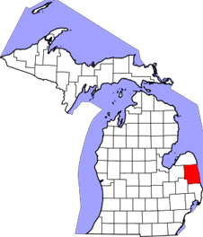 Sanilac map