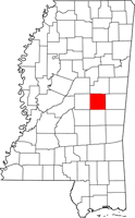 Neshoba map