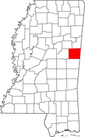 Noxubee map