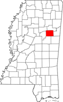 Oktibbeha map