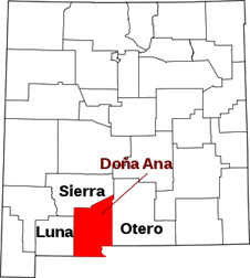 Dona Ana map