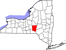 Chenango County map