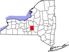 Cortland County map