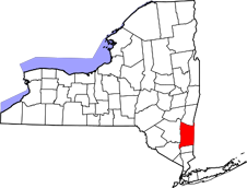 Dutchess County map