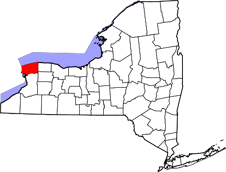 Niagara County map