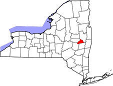 Schenectady County map