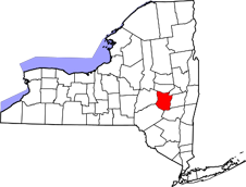 Schoharie County map