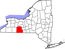 Steuben County map