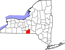 Tioga County map