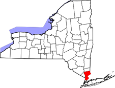 Westchester County map