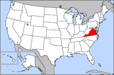 Virginia map