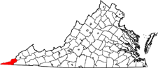 Lee County map