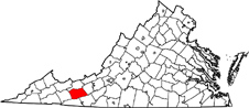 Wythe County map