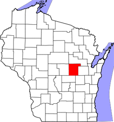 Waupaca map