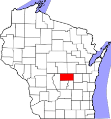 Waushara map