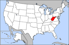 West Virginia map